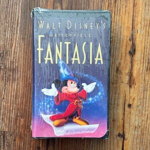 SSEALED!!  Disney Fantasia VHS with Red and Blue Cover